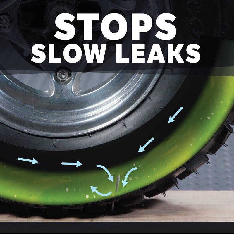 Slime 10009-6PK Flat Tire Puncture Repair Sealant, Prevent and Repair, All Off-Highway Tubeless Tires, 6 x 32 oz Bottles - Image 4